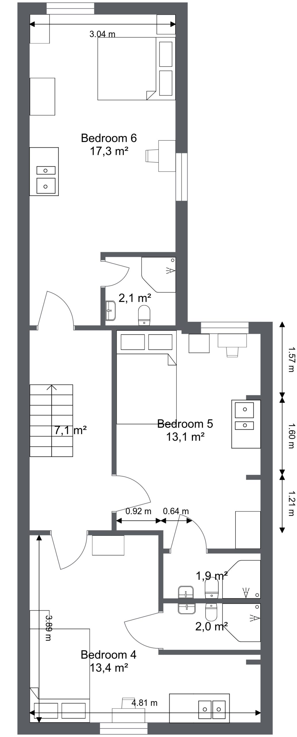 First floor plan – Ainslie Street, Barrow-in-Furness