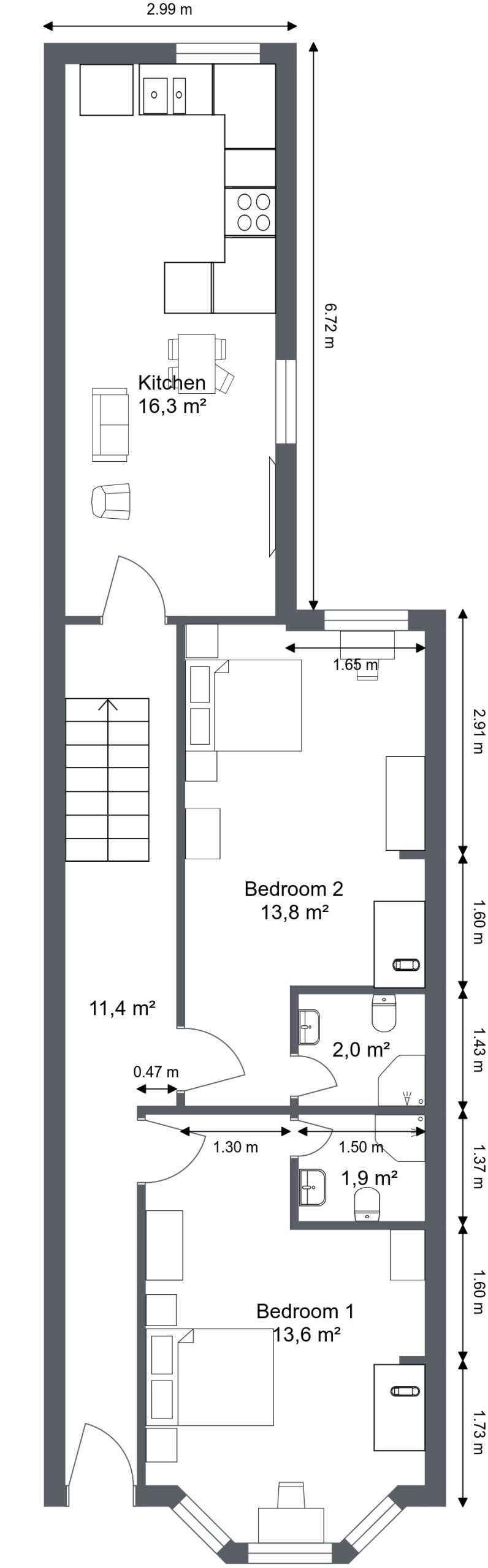 Ground floor plan — Hartington Street, Barrow